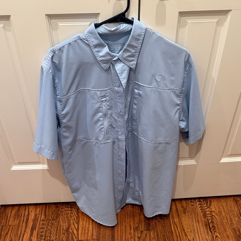 Ariat Tek Men's Blue Casual Button Down Shirt